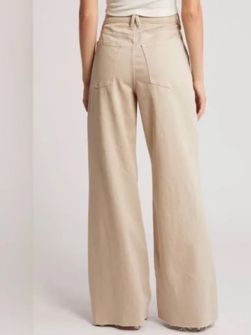 Good American Good Ease Relaxed High-Waisted Wide Leg Jeans - Picture 2 of 10